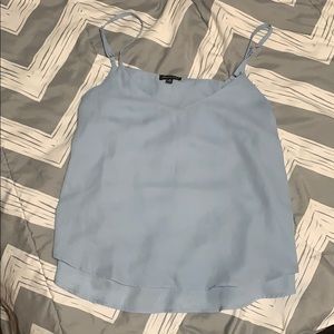 Baby blue flowy tank top